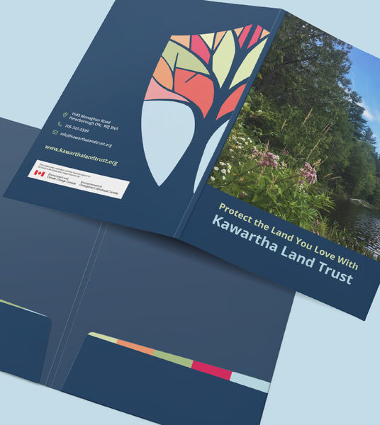 Kawartha Land Trust folder design